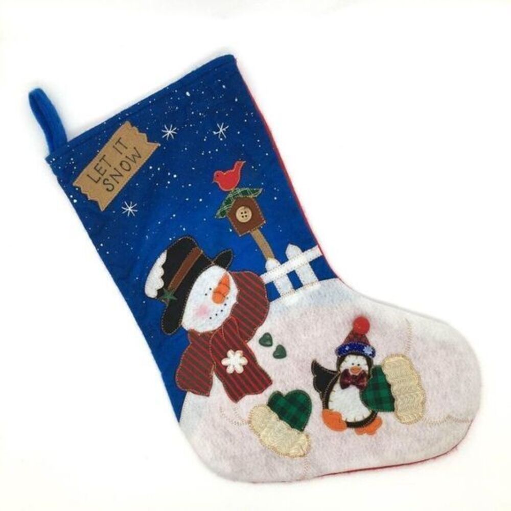 Christmas Stocking “Let It Snow” 17”